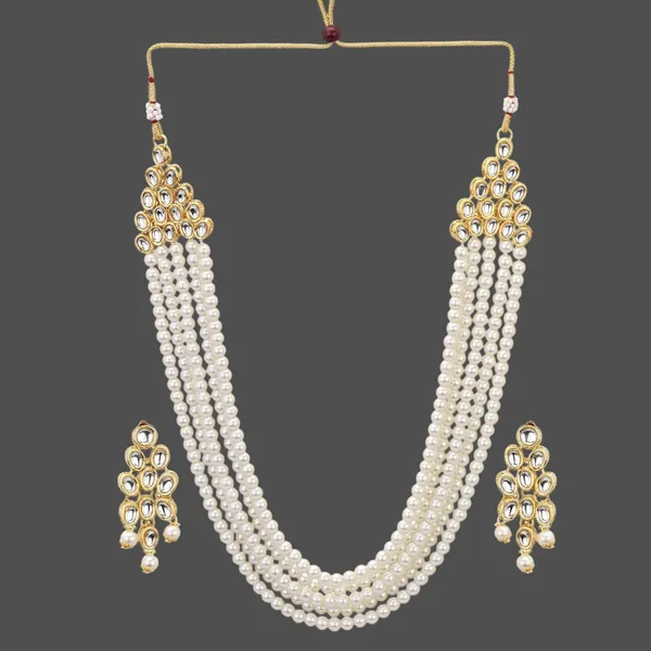 White_Indian_Alloy_Traditional_Gold_Kundan_Pearls_Necklace_With_Earrings_Set_For_Women