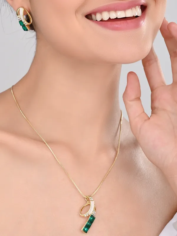Emerald_Crystal_Gold_Plated_Necklace_Set