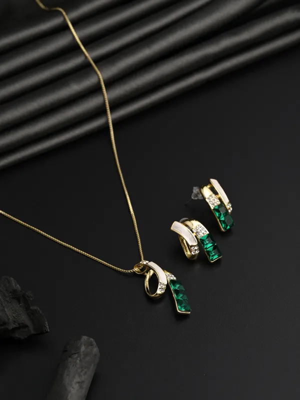 Emerald_Crystal_Gold_Plated_Necklace_Set