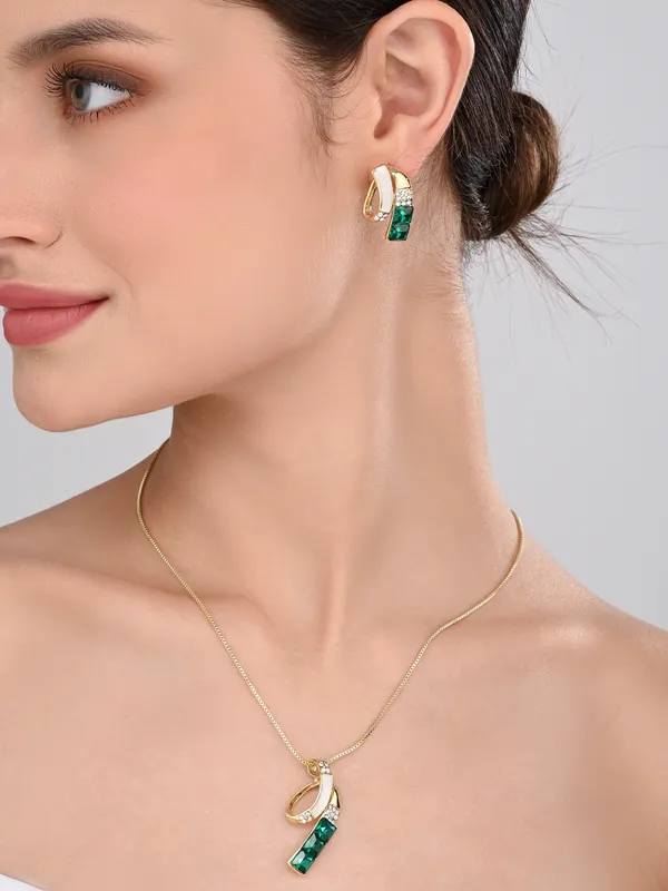 Emerald_Crystal_Gold_Plated_Necklace_Set