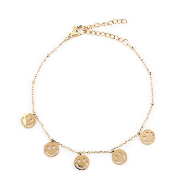 Cute_Smiley_Charm_Bracelet_-_Stainless_Steel,_Tarnish-Resistant