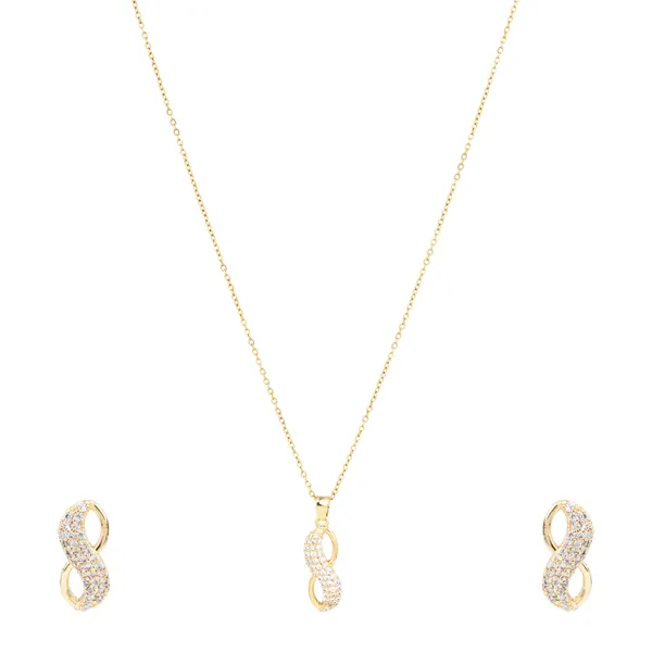 Gold_Plated_Sparkling_Infinity_Knot_Jewelry_Set.