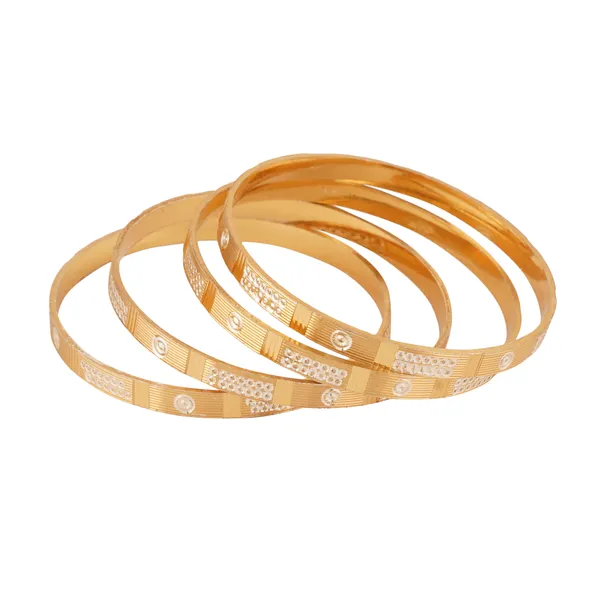 Set_Of_4_Gold_Plated_Traditional_Stone_Bangles_/Kada_For_Women