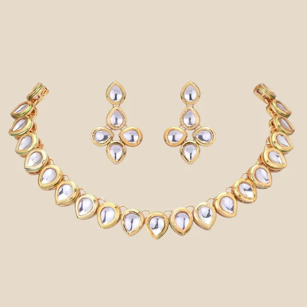 Gold_Plated_Traditional_Silver_Tone_Fashion_Jewelry_Designer_Necklace_Set_For_Women