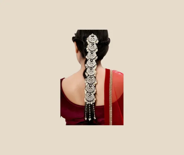 Gold_Plated_Handcrafted_Pearl_and_Kundan_Studded_Wedding_Hair_Braid_Choti_For_Women