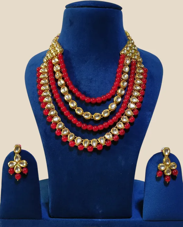 Elegant_Layered_Kundan_and_Red_Bead_Necklace_Set