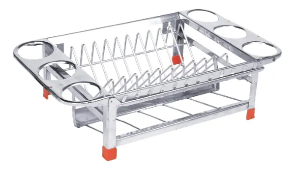 Amol_Stainless_Kitchen_Rack_|_Dish_Rack_|_Drainer_Stand_|_Cup_Saucer_Stand_|_Glass_Holder_|_Small_Size(Stainless_Steel)_43.2D_X_27.9W_X_12.7H_Cm