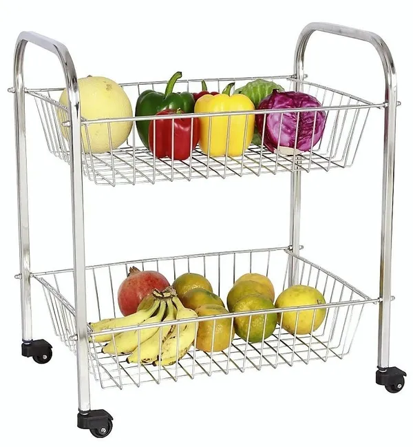 Stainless_Kitchen_Trolley_(19_*_18_*_12_Big_Vegetable_Fruit_Trolley_2_Baskets_With_Wheels)