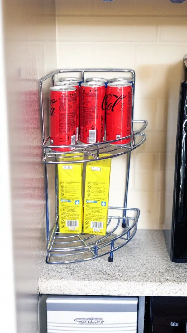 Amol®_2-Tier_Heavy_Duty_Corner_Rack_–_Chrome_Finish_Stainless_Steel_Kitchen_Organizer_|_Space-Saving_Spice_Stand,_Pathiram_Stand,_Pathre_Rack_for_Small_Containers_&_Countertop_Storage_–_Rust-Proof_&_Durable