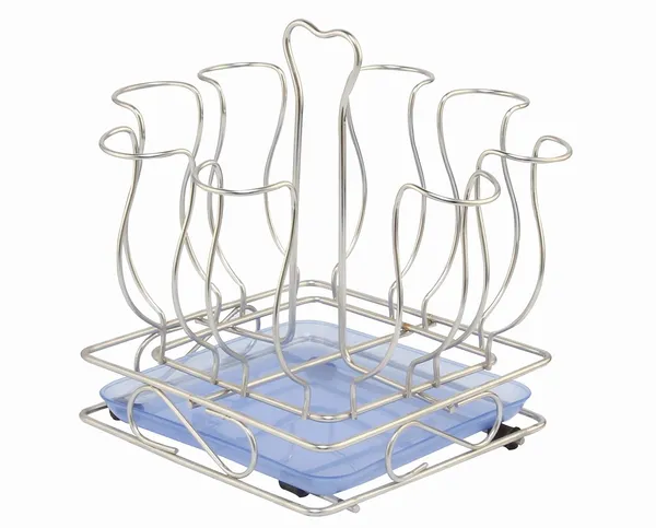 Stainless_Steel_Glass_Holder/Glass_Rack_For_8_Glasses,_Modern_Style,_Silver,_Medium_Size_10D_X_10W_X_13H_Cm