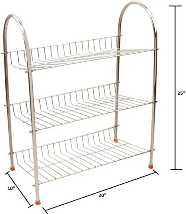 Stainless_Steel_Shoe_|_Boots_|_Sandals_|_Floor_Mounted_Shoe_Rack_25.4D_X_50.8W_X_63.5H_Cm