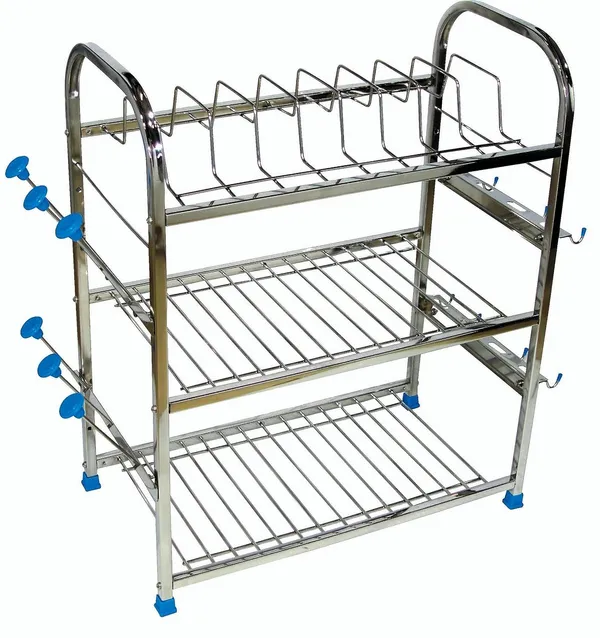 Pure_Stainless_Steel_Dish_|_Cutlery_|_Glass_Holder_|_Wallmount|_Plate_|_Organizer_Utensil_Kitchen_Rack_25.4D_X_45.7W_X_55.9H_Cm