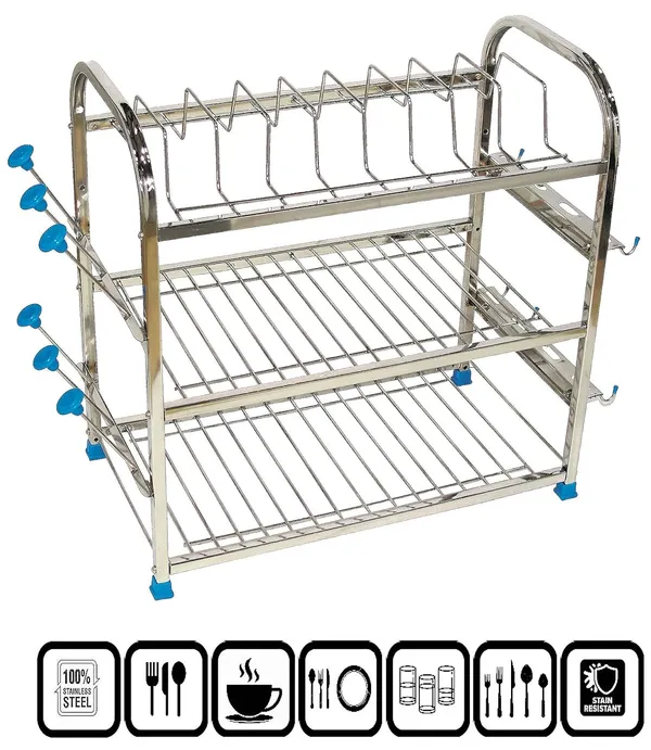 Amol®_Premium_Stainless_Steel_3-Tier_Kitchen_Rack_–_Rust-Proof_Wall_Mount_&_Countertop_Utensil_Organizer_with_Glass,_Spoon_&_Cup_Holders_for_Modern_Modular_Kitchens