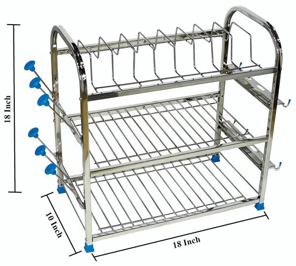 Amol®_Premium_Stainless_Steel_3-Tier_Kitchen_Rack_–_Rust-Proof_Wall_Mount_&_Countertop_Utensil_Organizer_with_Glass,_Spoon_&_Cup_Holders_for_Modern_Modular_Kitchens