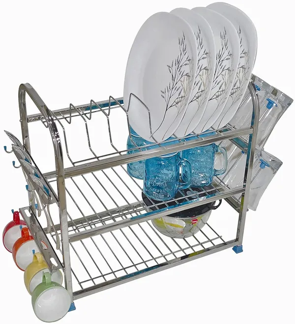 Amol®_Premium_Stainless_Steel_3-Tier_Kitchen_Rack_–_Rust-Proof_Wall_Mount_&_Countertop_Utensil_Organizer_with_Glass,_Spoon_&_Cup_Holders_for_Modern_Modular_Kitchens