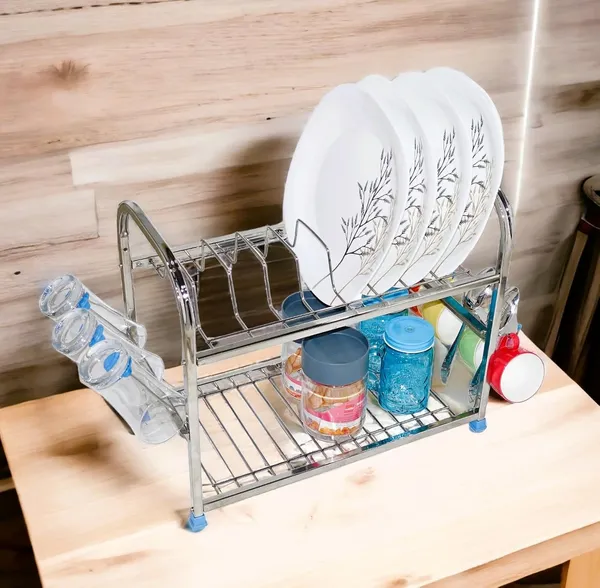 Pure_Stainless_Steel_Dish_|_Plate_|_Cutlery_|_Glasses_|_Wallmount|_Plate_|_Organizer_Utensil_Kitchen_Rack_25.4D_X_45.7W_X_38.1H_Cm