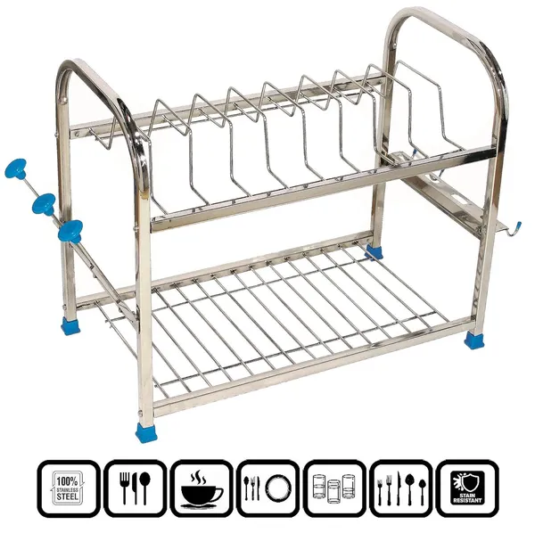 Pure_Stainless_Steel_Dish_|_Plate_|_Cutlery_|_Glasses_|_Wallmount|_Plate_|_Organizer_Utensil_Kitchen_Rack_25.4D_X_45.7W_X_38.1H_Cm
