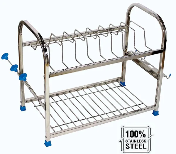 Pure_Stainless_Steel_Dish_|_Plate_|_Cutlery_|_Glasses_|_Wallmount|_Plate_|_Organizer_Utensil_Kitchen_Rack_25.4D_X_45.7W_X_38.1H_Cm