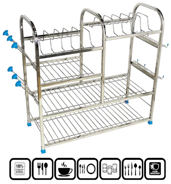 Pure_Stainless_Steel_Dish_|_Cutlery_|_Glasses_|_Wall_mount|_Plate_|_Organizer_Utensil_Kitchen_Rack_25.4D_X_61W_X_61H_Cm