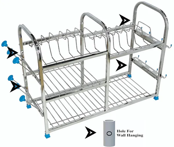 Pure_Stainless_Steel_Dish_|_Cutlery_|_Glasses_|_Wall_mount|_Crookery_|_Organizer_Utensil_Kitchen_Rack_25.4D_X_61W_X_45.7H_Cm