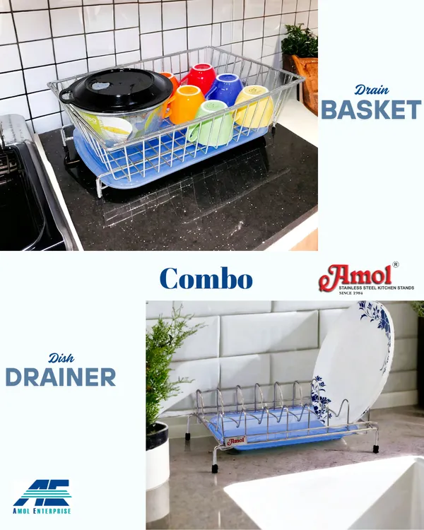 Stainless_Steel_Drain_Basket_with_Dish_Drainer