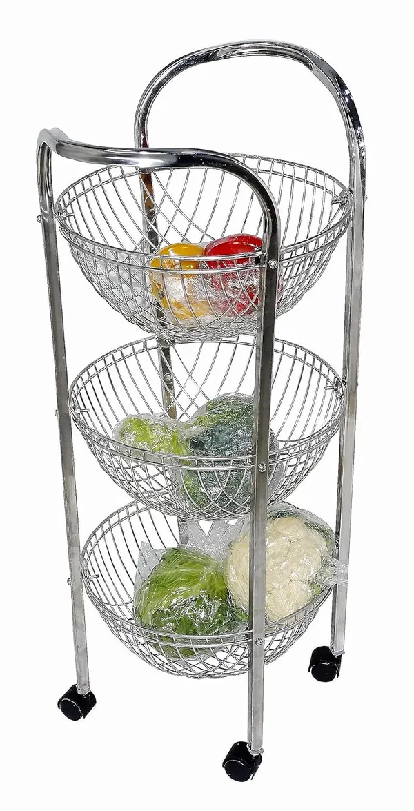 Stainless_Steel_Basket_|_Onion_|_Potato_|_Grocery_|_Fruit_Trolley_|_3_Basket_Stainless_Steel_Kitchen_Trolley_27.9D_X_27.9W_X_63.5H_Cm