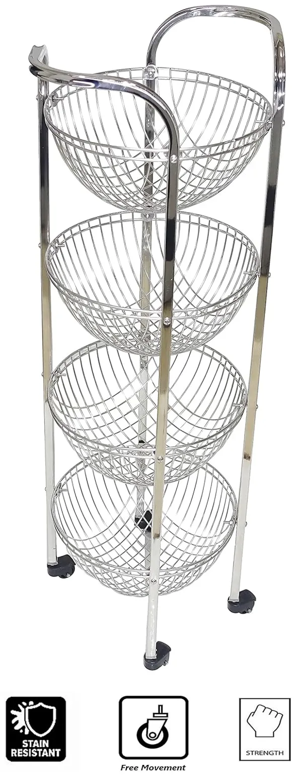 Amol®_Premium_Stainless_Steel_4-Basket_Kitchen_Trolley_–_Multipurpose_Storage_Rack_with_Heavy-Duty_Wheels_for_Vegetables,_Fruits_&_Kitchen_Essentials