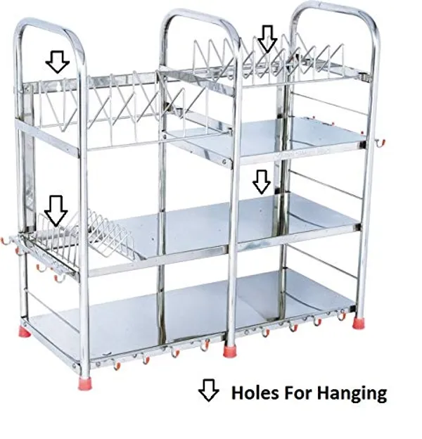 Stainless_Steel_Kitchen_Dish_Rack_|_Vessels_Stand_|_Utensils_Holder_|_Table_Top_|_Wall_Mount_Stand_|_Kitchen_Organizer_|_Steel_Kitchen_Rack_|_24_X_24_Medium_Size