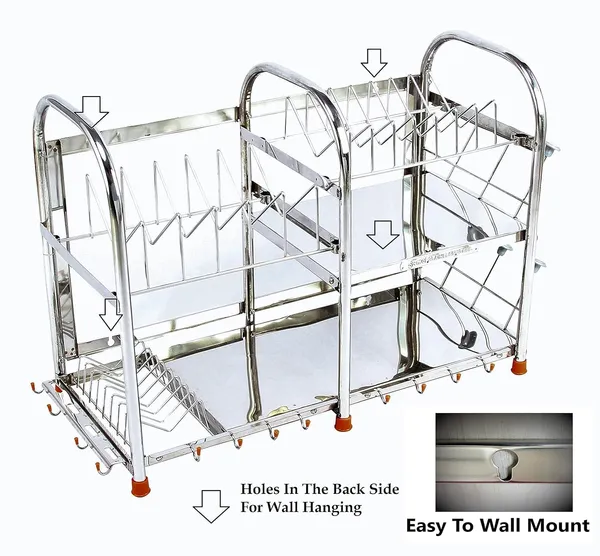 Stainless_Steel_Dish_Rack_|_Utensils_Stand_|_Wall_Mount_Rack_|_Table_Top_Stand_|_Kitchen_Organizer_|_18_X_24_Inch_Medium_Size_|_Kitchen_Rack