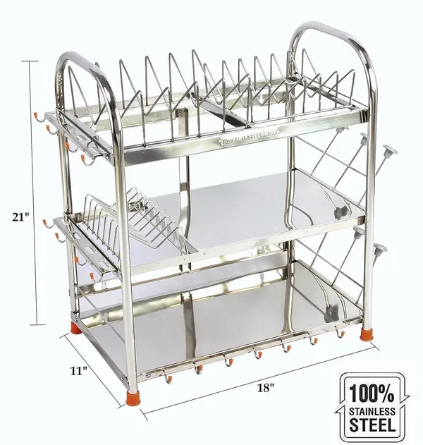 Amol®_Premium_3-Tier_Stainless_Steel_Kitchen_Rack_–_Wall_Mount_Utensils_Organizer_with_Glass_&_Spoon_Holders_|_Rust_Proof_Over-the-Sink_Dish_Drainer_&_Space_Saving_Countertop_Stand_for_Indian_Kitchens