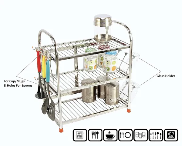 Stainless_Steel_Kitchen_Stand_For_Utensils_Rack_|_Vessels_Organizer_|_Containers_Stand_|_Glasses_Hanger_|_Wall_Mount_&_Table_Top_3_Layer_21_X_18_Inch_Kitchen_Rack_Medium_Size