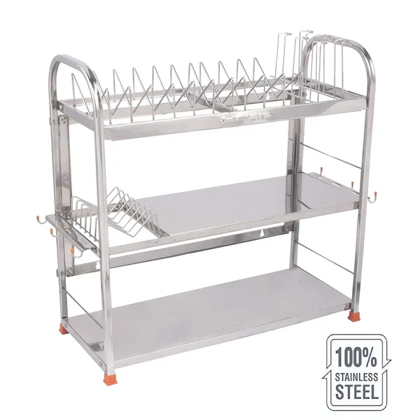 Stainless_Steel_Dish_Rack/Utensils_Stand/Vessels_Rack/Bartan_Stand/Crockery_Rack/Kitchen_Organizer_22.9D_X_55.9W_X_55.9H_Cm
