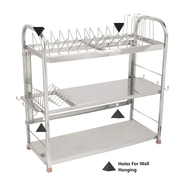 Stainless_Steel_Dish_Rack/Utensils_Stand/Vessels_Rack/Bartan_Stand/Crockery_Rack/Kitchen_Organizer_22.9D_X_55.9W_X_55.9H_Cm