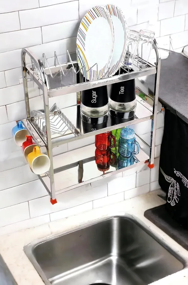 Stainless_Steel_Dish_Rack_|_Kitchen_Organizer_|_Wall_Mount_Rack_|_Utensils_Organizer_|_22_X_18_Inch_Medium