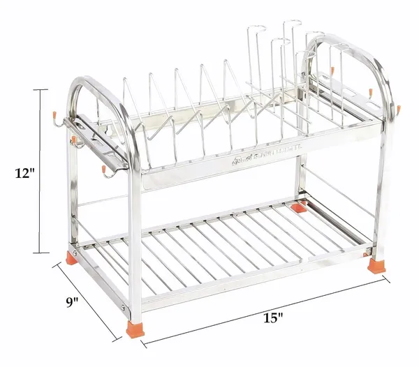 Stainless_Kitchen_Rack_(12_*_15_*_09_Utensils_Rack_Modern_6_Glass_Table_Top/Wall_Mounting_With_Spoon_Holder)