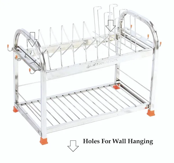 Stainless_Kitchen_Rack_(12_*_15_*_09_Utensils_Rack_Modern_6_Glass_Table_Top/Wall_Mounting_With_Spoon_Holder)