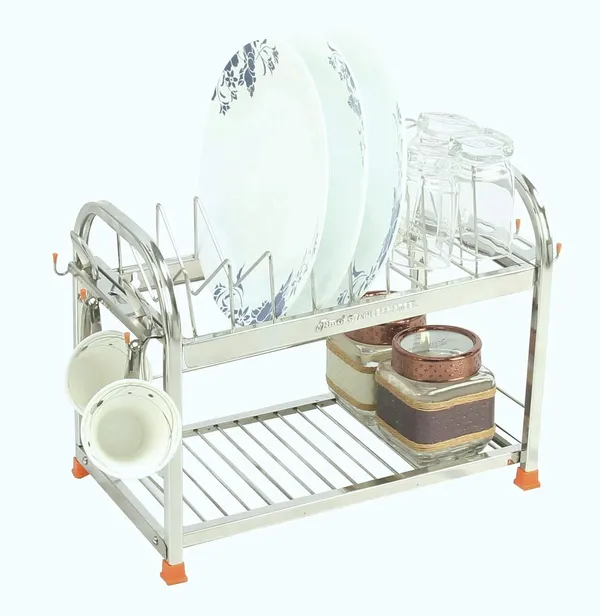 Stainless_Kitchen_Rack_(12_*_15_*_09_Utensils_Rack_Modern_6_Glass_Table_Top/Wall_Mounting_With_Spoon_Holder)