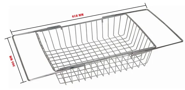Amol®_Stainless_Steel_Sink_|_Dish_|_Utensils_Rack_|_Sink_Organizers_For_Modern_Kitchen_|_Kitchen_Sink_Drain_Basket_|_Kitchen_Sink_Organizer_38_X_26_X_8_Cm