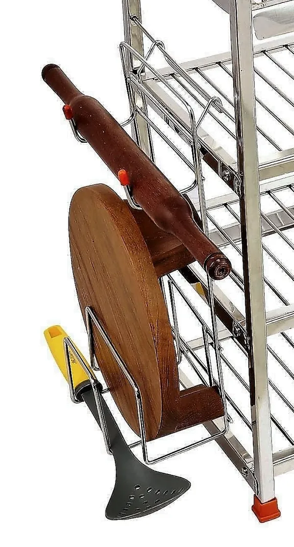 Stainless_Steel_Dish_Rack/Utensils_Rack/Wall_Mount/Bartan_Stand/Medium_Size_With_Glass_Holder_And_Rolling_Pin_Holder_22.9D_X_45.7W_X_61H_Cm