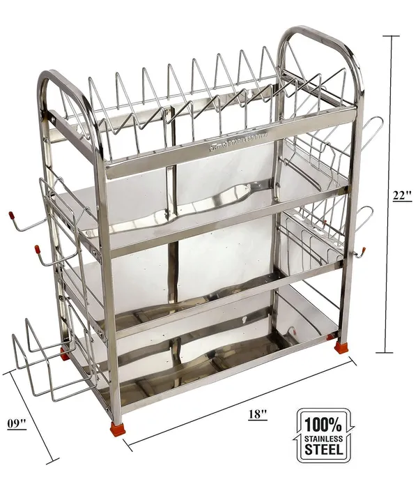 AMOL®_Premium_3-Tier_Stainless_Steel_Kitchen_Rack_|_Rust-Proof_Dish_&_Utensil_Organizer_for_Modern_Indian_Kitchens_|_Space-Saving_Over-the-Sink_Storage_Rack_(22x18_Inches)