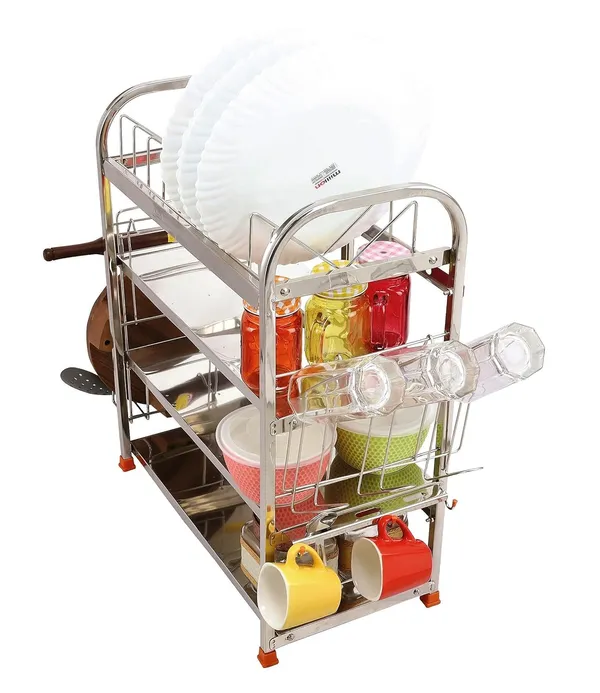 AMOL®_Premium_3-Tier_Stainless_Steel_Kitchen_Rack_|_Rust-Proof_Dish_&_Utensil_Organizer_for_Modern_Indian_Kitchens_|_Space-Saving_Over-the-Sink_Storage_Rack_(22x18_Inches)