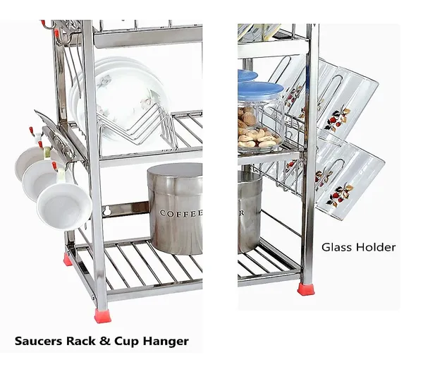 Premium_Stainless_Steel_Dish_Rack/Utensils_Stand/Wall_Mount_Rack/Kitchen_Organizer_Rack/Wall_Hanging/Dish_Drainer_Rack_22.9D_X_45.7W_X_53.3H_Cm
