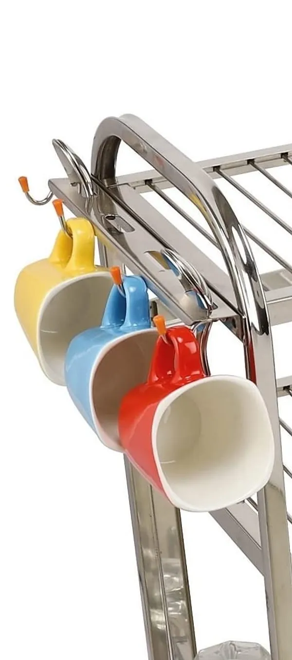 Amol®_Stainless_Steel_Wall_Mount_Dish_Rack_–_24x24_Inch_Medium_Size_Kitchen_Organizer_with_Glass_Hanger,_Plate_Holder_&_Utensils_Drainer_Stand