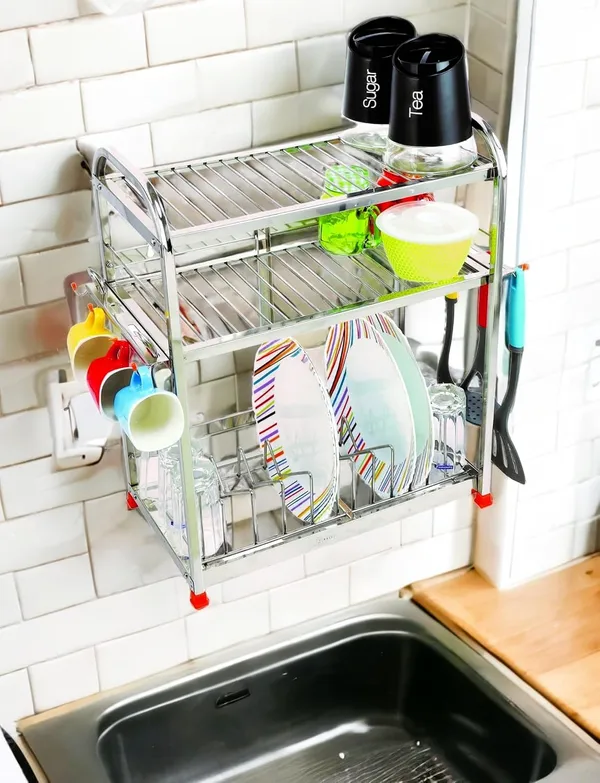 Amol®_Premium_3-Tier_Stainless_Steel_Kitchen_Rack_|_Rust-Proof_Dish_&_Utensil_Organizer_for_Modern_Indian_Kitchens_|_Space-Saving_Over-the-Sink_Storage_Rack_(22x18x10_Inches)