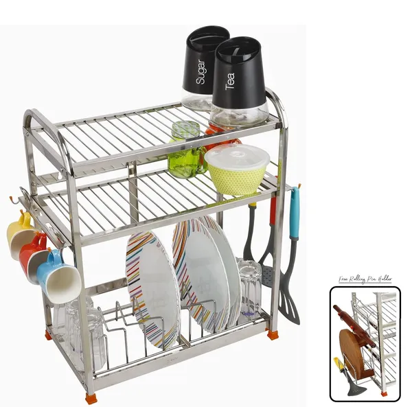 Amol®_Premium_3-Tier_Stainless_Steel_Kitchen_Rack_|_Rust-Proof_Dish_&_Utensil_Organizer_for_Modern_Indian_Kitchens_|_Space-Saving_Over-the-Sink_Storage_Rack_(22x18x10_Inches)