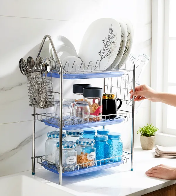 Amol_Dish_Drainer_Kitchen_Rack_Steel_Premium_Stainless_Steel_Utensils_Stand_|_Kitchen_Organizers_|_Dish_Drainer