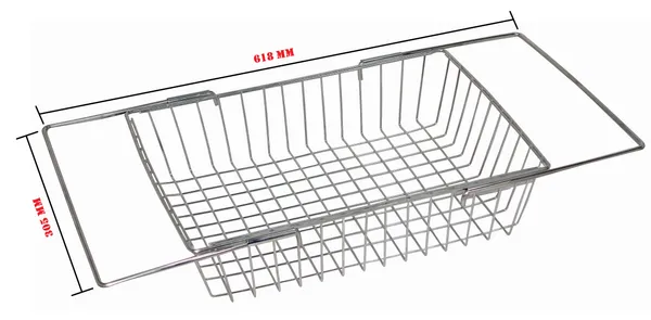 Amol®_Stainless_Steel_Sink_|_Dish_|_Utensils_Rack_|_Sink_Organizers_For_Modern_Kitchen_|_Kitchen_Sink_Drain_Basket_|_Kitchen_Sink_Organizer_38_X_26_X_8_Cm