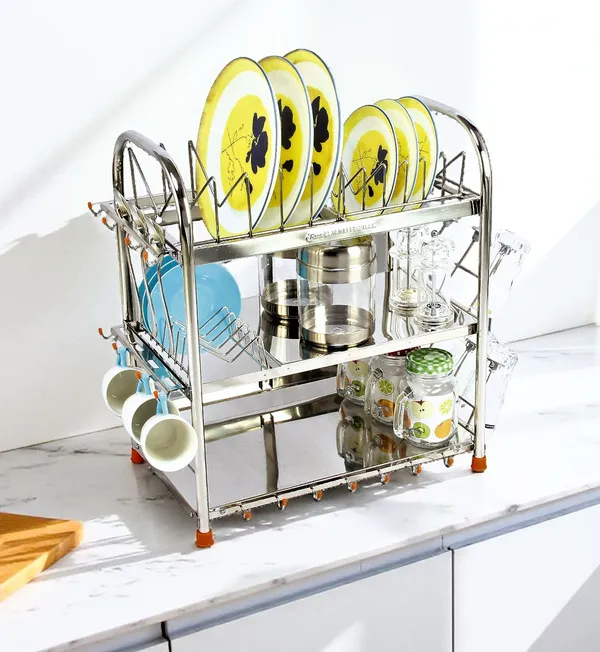 Amol®_Premium_3-Tier_Stainless_Steel_Kitchen_Rack_–_Wall_Mount_Utensils_Organizer_with_Glass_&_Spoon_Holders_|_Rust_Proof_Over-the-Sink_Dish_Drainer_&_Space_Saving_Countertop_Stand_for_Indian_Kitchens