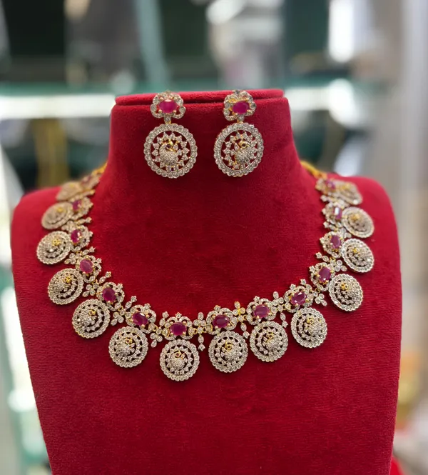Silver_Alloy_Necklace_Set_For_Women