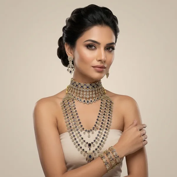 Silver_Alloy_Choker_Set_For_Women